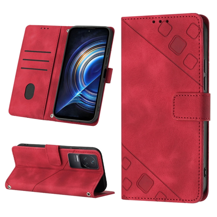 Custodia per telefono in pelle goffrata effetto pelle, For Xiaomi Redmi 10C 4G, For Xiaomi Redmi A1, For Xiaomi Redmi K50 Pro / K50, For Xiaomi 12T / 12T Pro / Redmi K50 Ultra