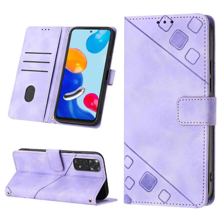 Custodia per telefono in pelle goffrata effetto pelle, For Xiaomi Redmi Note 11 Pro 5G / 4G, For Xiaomi Redmi Note 11s / 11 4G, For Xiaomi Redmi Note 11T Pro 5G / 11T Pro+ 5G