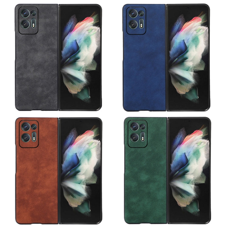 Custodia per telefono antiurto PU texture Marocco, For OPPO Find N2, For OPPO Find N2 Flip