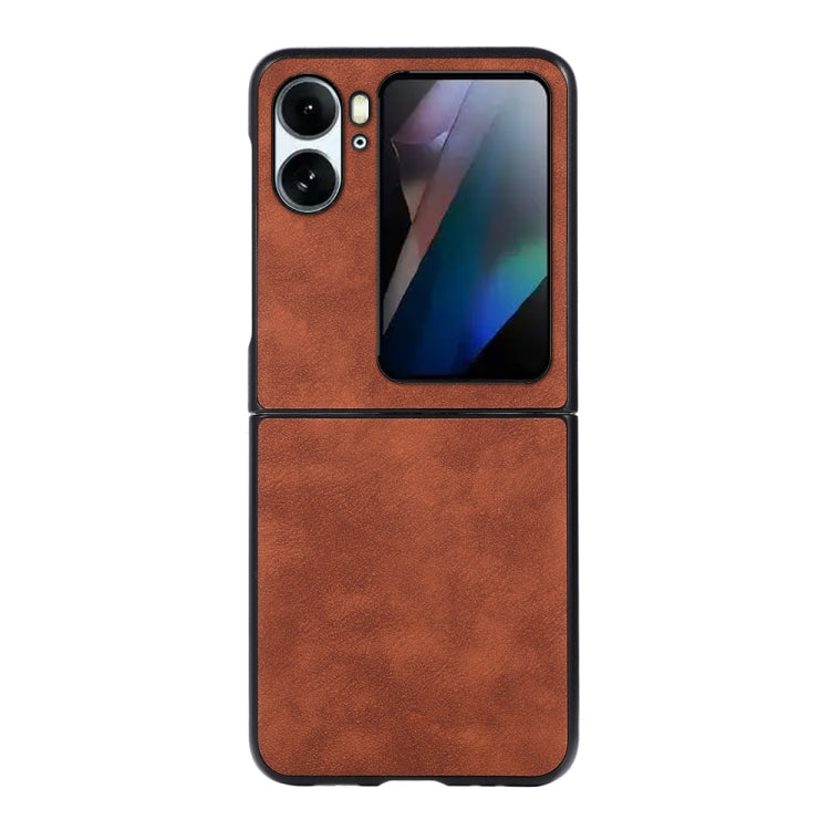 Custodia per telefono antiurto PU texture Marocco, For OPPO Find N2, For OPPO Find N2 Flip
