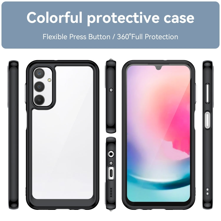 Custodia per telefono in acrilico + TPU serie colorata, For Samsung Galaxy A24 4G