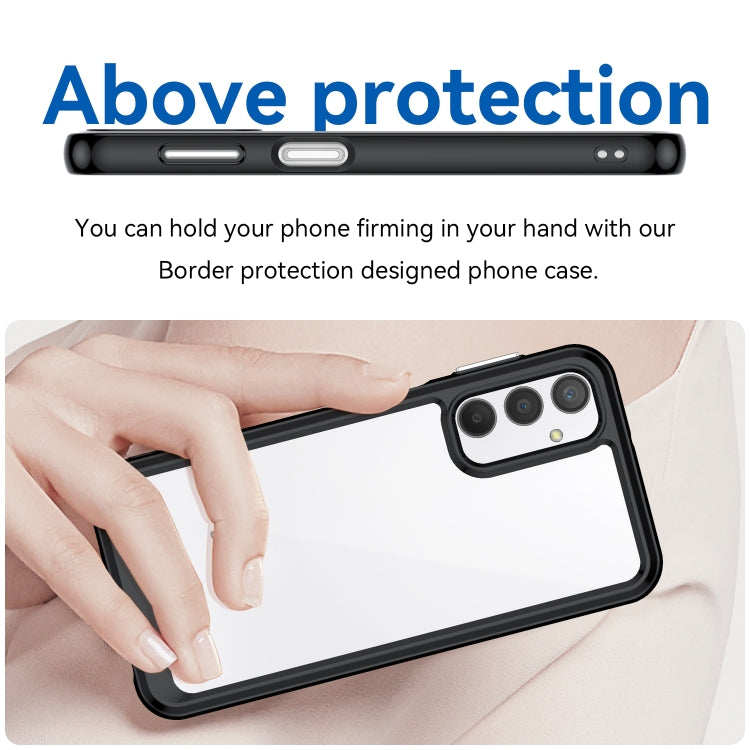 Custodia per telefono in acrilico + TPU serie colorata, For Samsung Galaxy A24 4G