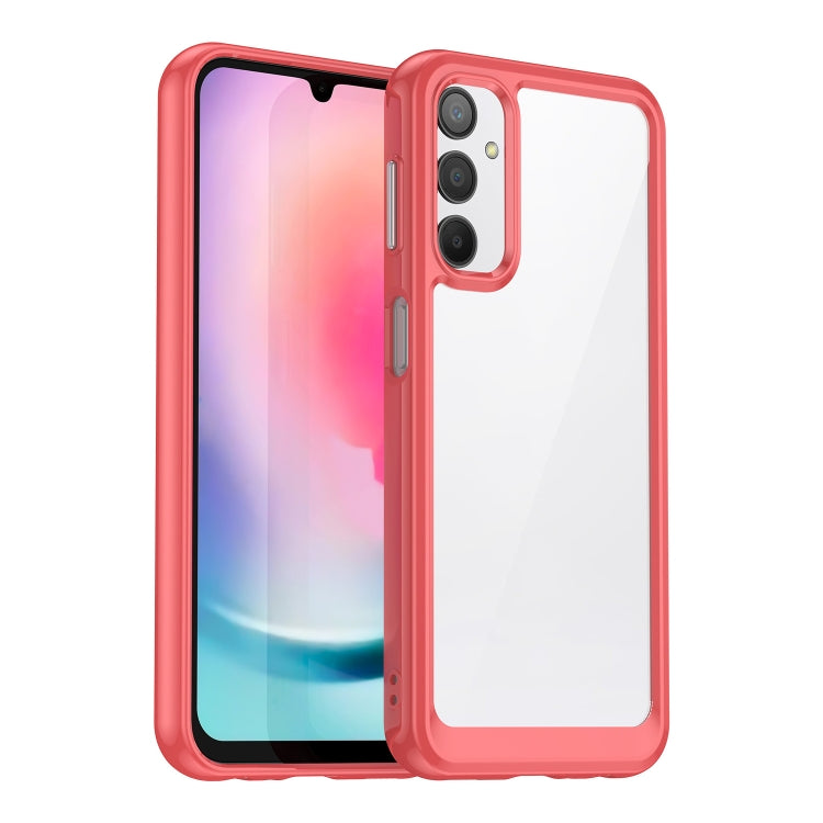 Custodia per telefono in acrilico + TPU serie colorata, For Samsung Galaxy A24 4G