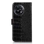 Custodia per telefono in pelle di vacchetta di coccodrillo, For OnePlus Ace 2 5G, For Xiaomi Redmi 12C / 11A