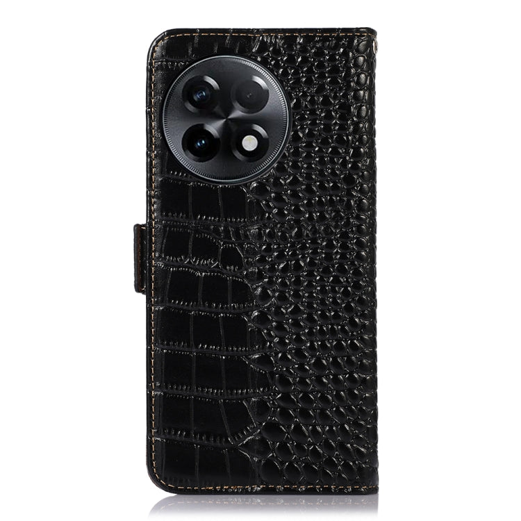 Custodia per telefono in pelle di vacchetta di coccodrillo, For OnePlus Ace 2 5G, For Xiaomi Redmi 12C / 11A