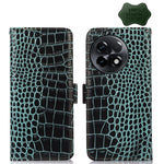 Custodia per telefono in pelle di vacchetta di coccodrillo, For OnePlus Ace 2 5G, For Xiaomi Redmi 12C / 11A