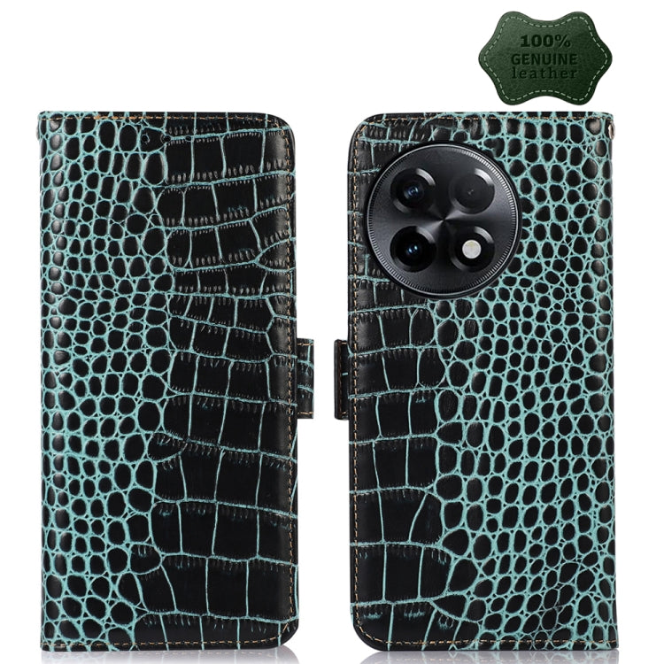 Custodia per telefono in pelle di vacchetta di coccodrillo, For OnePlus Ace 2 5G, For Xiaomi Redmi 12C / 11A