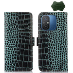 Custodia per telefono in pelle di vacchetta di coccodrillo, For OnePlus Ace 2 5G, For Xiaomi Redmi 12C / 11A