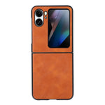 Custodia per telefono PU in pelle bovina, For OPPO Find N2 Flip