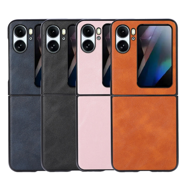 Custodia per telefono PU in pelle bovina, For OPPO Find N2 Flip