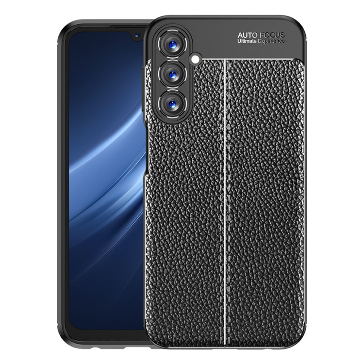 Custodia per telefono in TPU antiurto con texture Litchi, For Samsung Galaxy A24 4G, For Xiaomi Redmi Note 12 Pro Speed, For Realme GT Neo 5