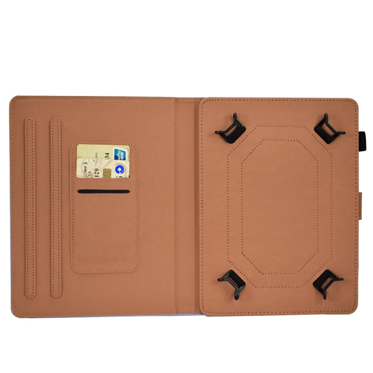 Custodia in pelle flip orizzontale magnetica universale per tablet PC tinta unita con slot per schede e supporto, For 7 inch, For 8 inch, For 10 inch