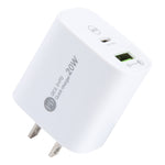 PD 20W USB-C/Type-C+QC 3.0 Interfaccia USB Caricabatterie a ricarica rapida, specifica: spina americana