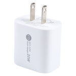 PD 20W USB-C/Type-C+QC 3.0 Interfaccia USB Caricabatterie a ricarica rapida, specifica: spina americana