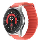 Cinturino per orologio in pelle con anello magnetico universale da 18 mm, For Garmin Forerunner 255S / Venu 2S