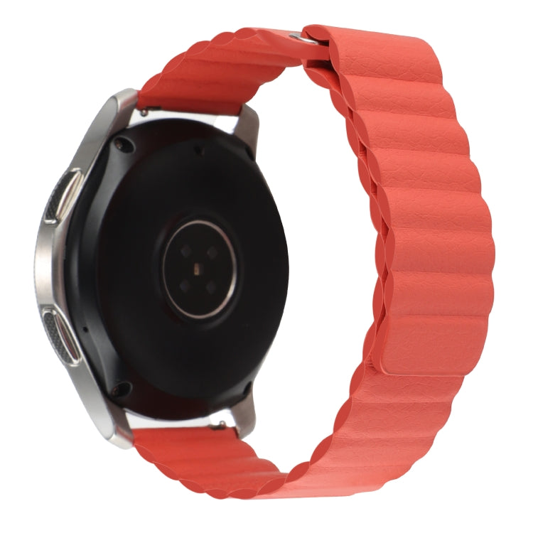 Cinturino per orologio in pelle con anello magnetico universale da 18 mm, For Garmin Forerunner 255S / Venu 2S