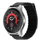 Cinturino per orologio in pelle con anello magnetico universale da 18 mm, For Garmin Forerunner 255S / Venu 2S