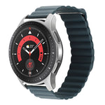 Cinturino per orologio in pelle con anello magnetico universale da 18 mm, For Garmin Forerunner 255S / Venu 2S