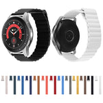 Cinturino per orologio in pelle con anello magnetico universale da 18 mm, For Garmin Forerunner 255S / Venu 2S