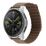 Cinturino per orologio in pelle con anello magnetico universale da 20 mm, For Amazfit GTS 4 / GTS 4 Mini / GTS 3