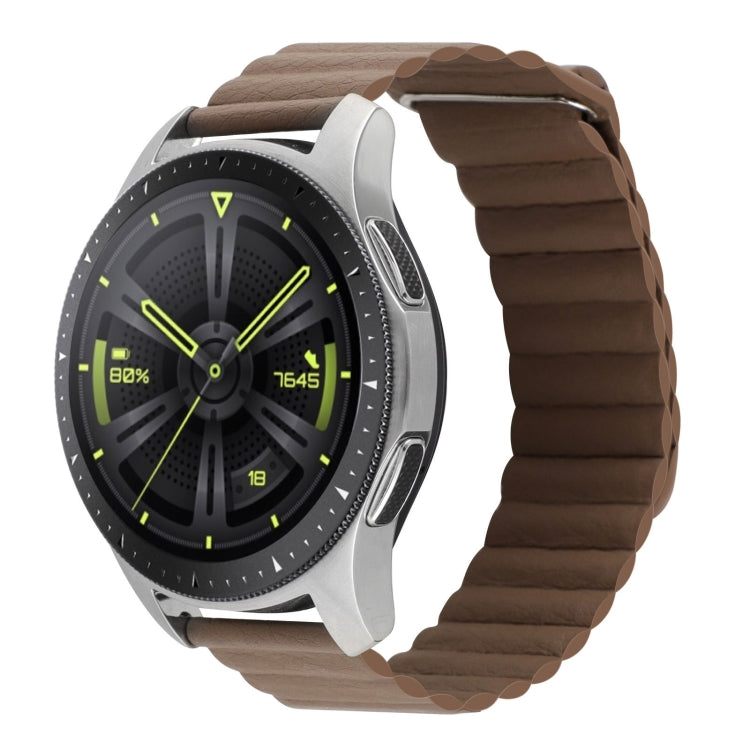Cinturino per orologio in pelle con anello magnetico universale da 20 mm, For Amazfit GTS 4 / GTS 4 Mini / GTS 3