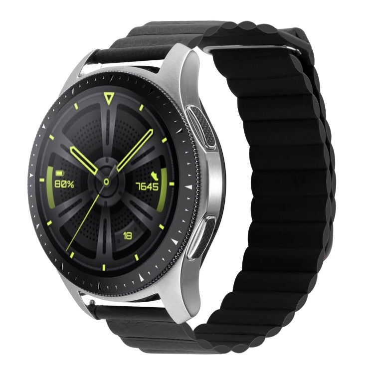 Cinturino per orologio in pelle con anello magnetico universale da 20 mm, For Amazfit GTS 4 / GTS 4 Mini / GTS 3