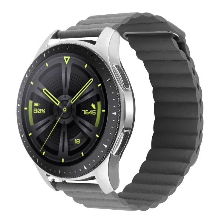 Cinturino per orologio in pelle con anello magnetico universale da 20 mm, For Amazfit GTS 4 / GTS 4 Mini / GTS 3