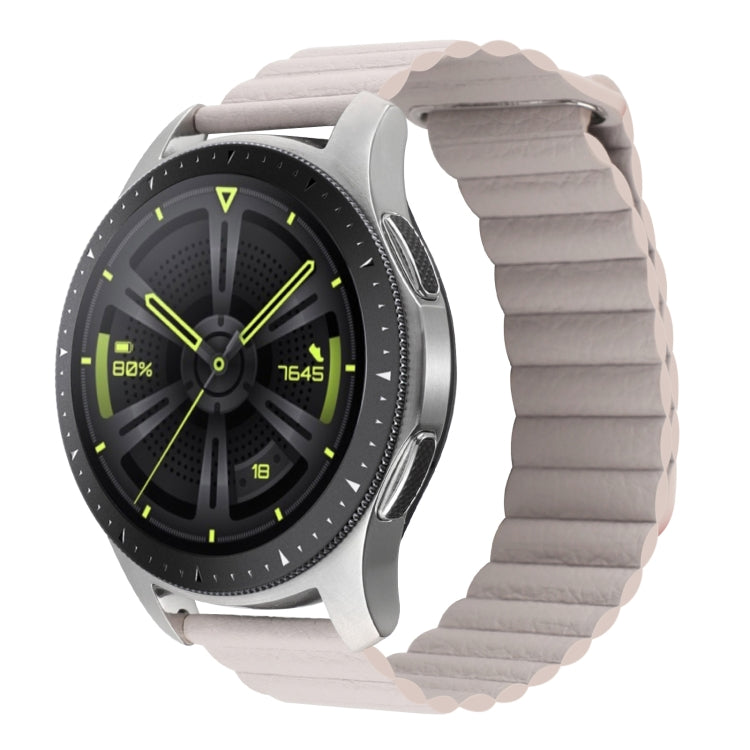Cinturino per orologio in pelle con anello magnetico universale da 20 mm, For Amazfit GTS 4 / GTS 4 Mini / GTS 3