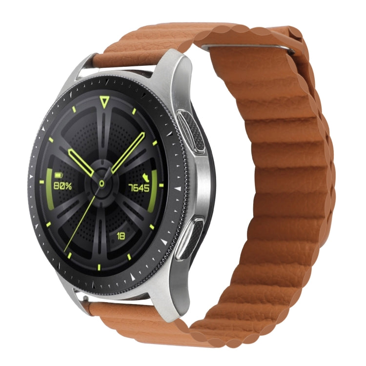 Cinturino per orologio in pelle con anello magnetico universale da 20 mm, For Amazfit GTS 4 / GTS 4 Mini / GTS 3