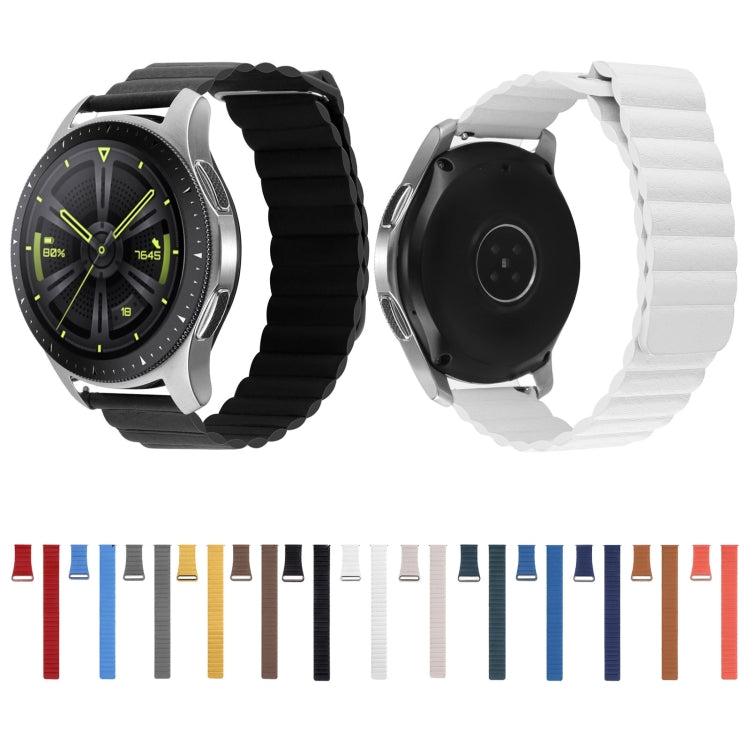 Cinturino per orologio in pelle con anello magnetico universale da 20 mm, For Amazfit GTS 4 / GTS 4 Mini / GTS 3