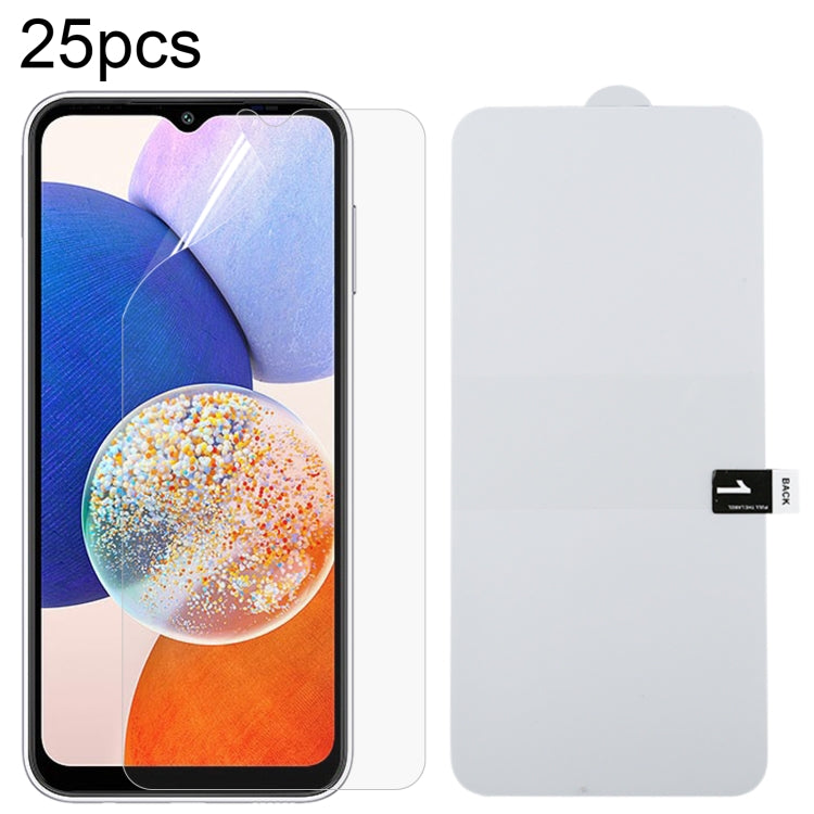 Pellicola idrogel antideflagrante per protezione schermo intero da 25 pezzi, For Samsung Galaxy A14 5G / 4G / Galaxy M14 (25 PCS), For Samsung Galaxy A22 (25 PCS), For Samsung Galaxy A34 (25 PCS), For Samsung Galaxy A54 (25 PCS)