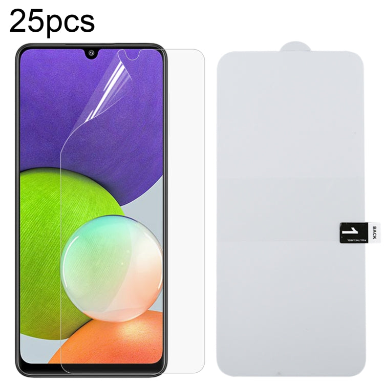 Pellicola idrogel antideflagrante per protezione schermo intero da 25 pezzi, For Samsung Galaxy A14 5G / 4G / Galaxy M14 (25 PCS), For Samsung Galaxy A22 (25 PCS), For Samsung Galaxy A34 (25 PCS), For Samsung Galaxy A54 (25 PCS)