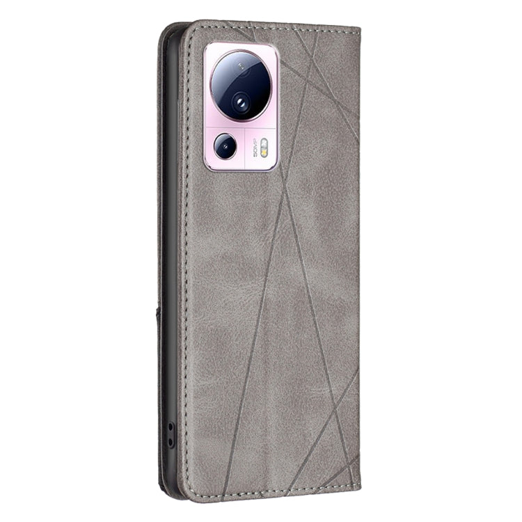 Custodia per telefono in pelle magnetica invisibile prismatica, For Xiaomi 13 Lite / Civi 2