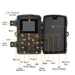 PR5000 Telecamera di localizzazione per caccia alla fauna selvatica con schermo LCD da 2 pollici 1080P WiFi a infrarossi per visione notturna, PR5000