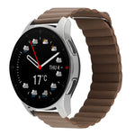 Cinturino per orologio in pelle con anello magnetico da 22 mm, For Coros Apex 46mm/Apex Pro / Ticwatch Pro 3