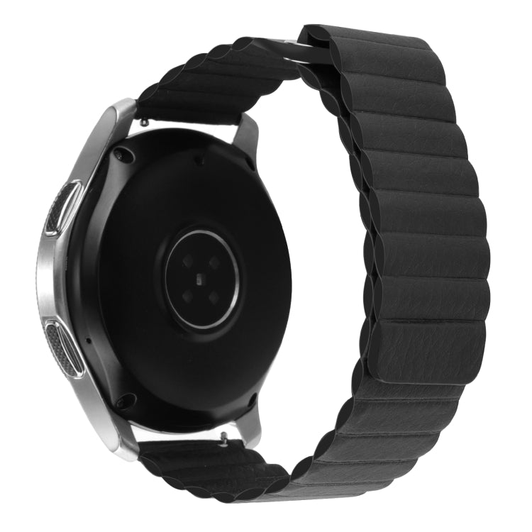 Cinturino per orologio in pelle con anello magnetico da 22 mm, For Coros Apex 46mm/Apex Pro / Ticwatch Pro 3