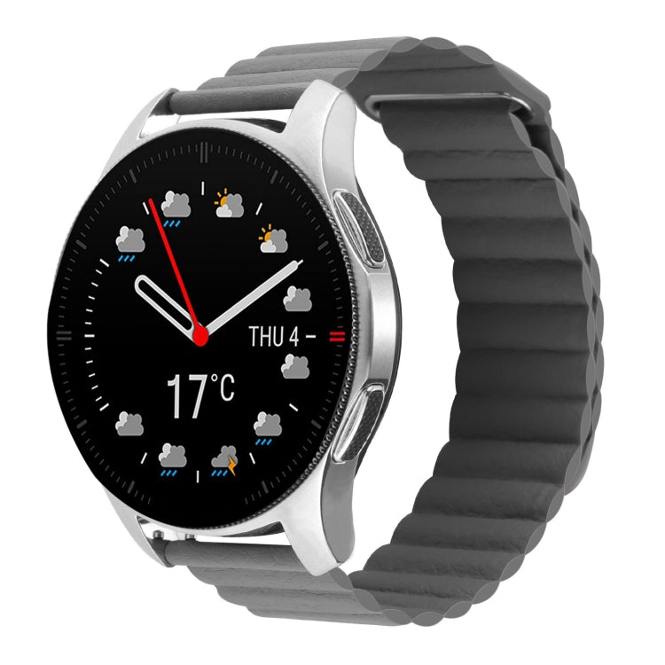 Cinturino per orologio in pelle con anello magnetico da 22 mm, For Coros Apex 46mm/Apex Pro / Ticwatch Pro 3