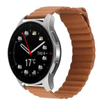 Cinturino per orologio in pelle con anello magnetico da 22 mm, For Coros Apex 46mm/Apex Pro / Ticwatch Pro 3