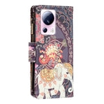Custodia in pelle per telefono con cerniera modello disegno colorato, For Xiaomi 13 Lite / Civi 2