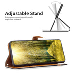 Custodia per telefono in pelle con texture denim a blocchi di colore, For Xiaomi 13 Lite / Civi 2