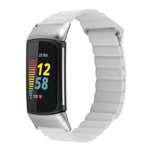 Cinturino in pelle con anello magnetico, For Fitbit Charge 5