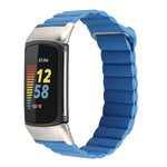 Cinturino in pelle con anello magnetico, For Fitbit Charge 5