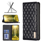 Custodia per telefono a conchiglia in pelle magnetica Diamond Lattice, For Xiaomi 13 Lite / Civi 2