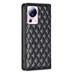 Custodia per telefono a conchiglia in pelle magnetica Diamond Lattice, For Xiaomi 13 Lite / Civi 2