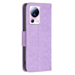 Custodia per telefono in pelle goffrata con due farfalle, For Xiaomi 13 Lite / Civi 2