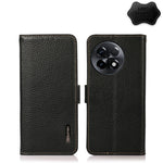 KHAZNEH Custodia per telefono RFID in vera pelle Litchi magnetica laterale, For OnePlus Ace 2 5G, For Realme GT Neo 5, For Xiaomi Redmi 12C/Redmi 11A 4G