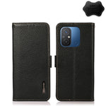 KHAZNEH Custodia per telefono RFID in vera pelle Litchi magnetica laterale, For OnePlus Ace 2 5G, For Realme GT Neo 5, For Xiaomi Redmi 12C/Redmi 11A 4G