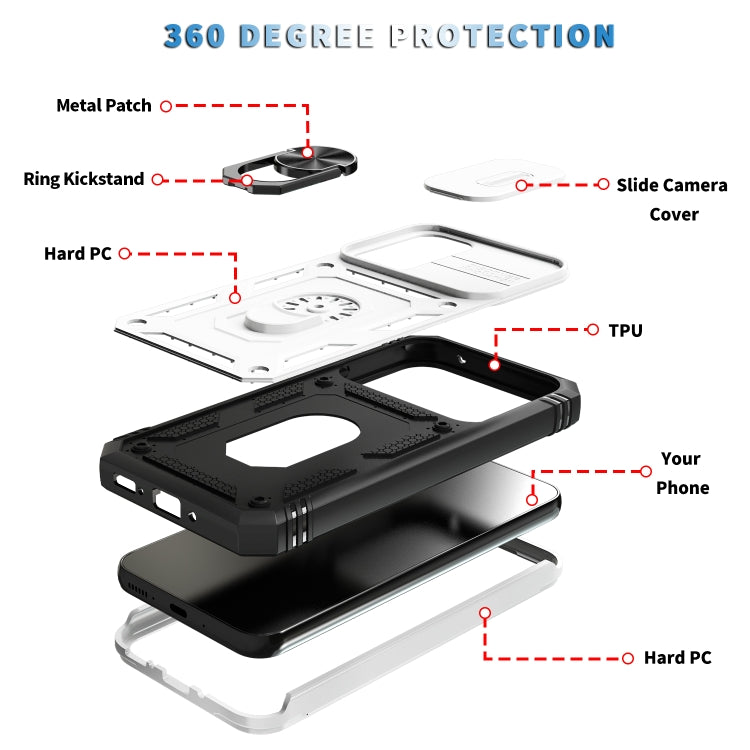 Custodia scorrevole Camshield TPU PC per Samsung Galaxy A54 5G