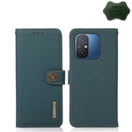 Custodia per telefono in vera pelle KHAZNEH Custer Texture RFID, For OnePlus Ace 2 5G, For Xiaomi Redmi 12C/Redmi 11A 4G