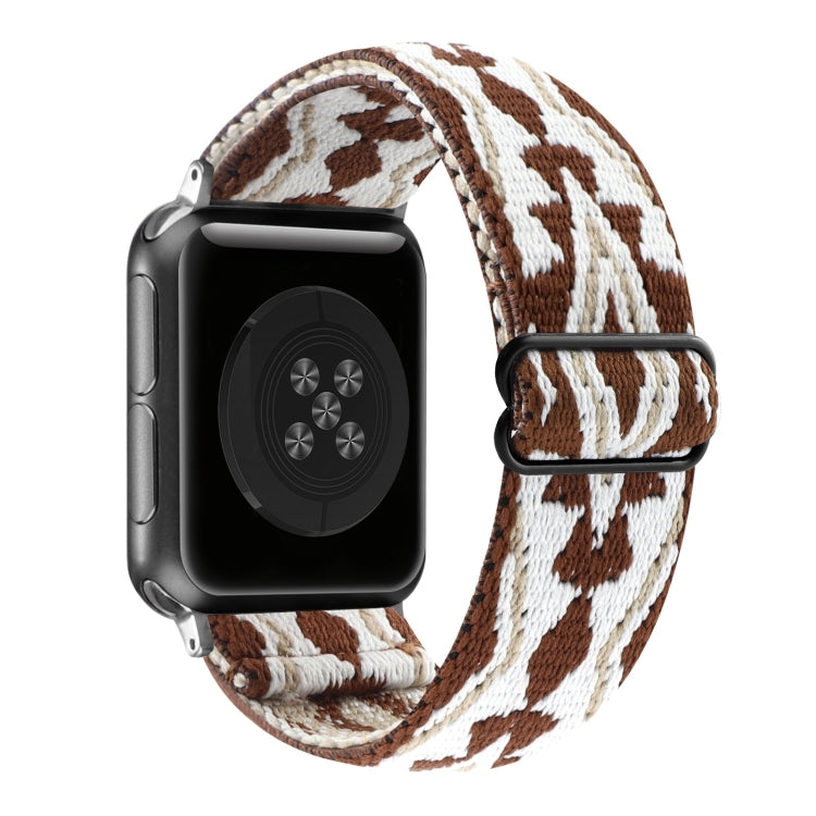 Cinturino elastico con fibbia in stile etnico, For Apple Watch Series 7 41mm / 6 & SE & 5 & 4 40mm, For Apple Watch Ultra 49mm / Series 8&7 45mm / SE 2&6&SE&5&4 44mm